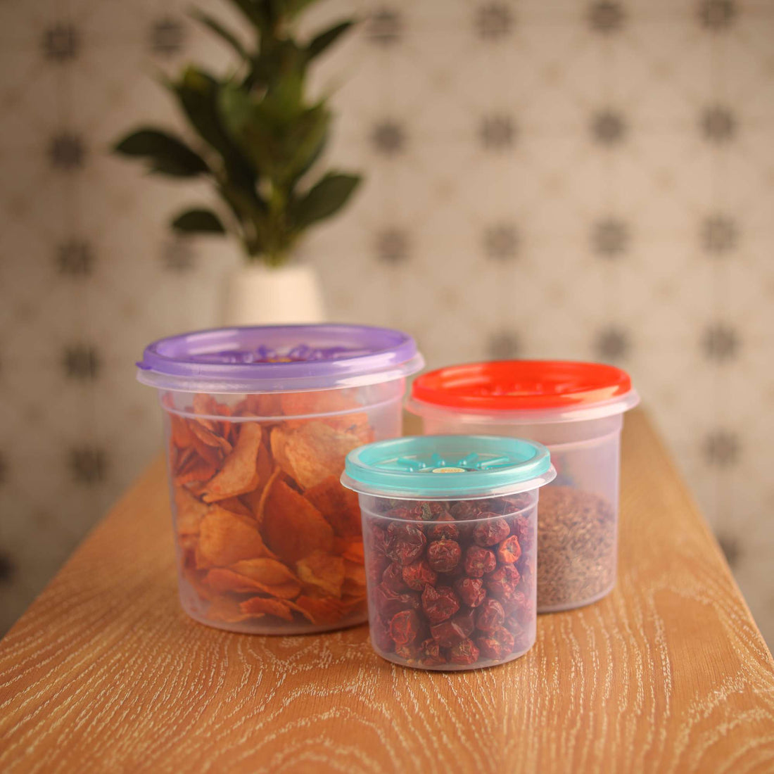 Round Airtight Storage Jars