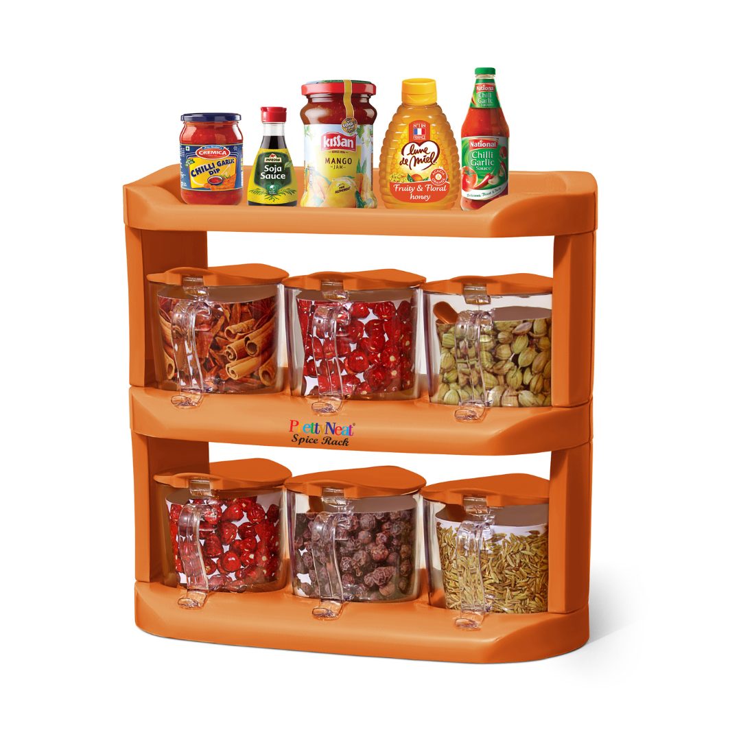 Spice Rack Plastics Kitchen Shelf PrettyNeat Plastics