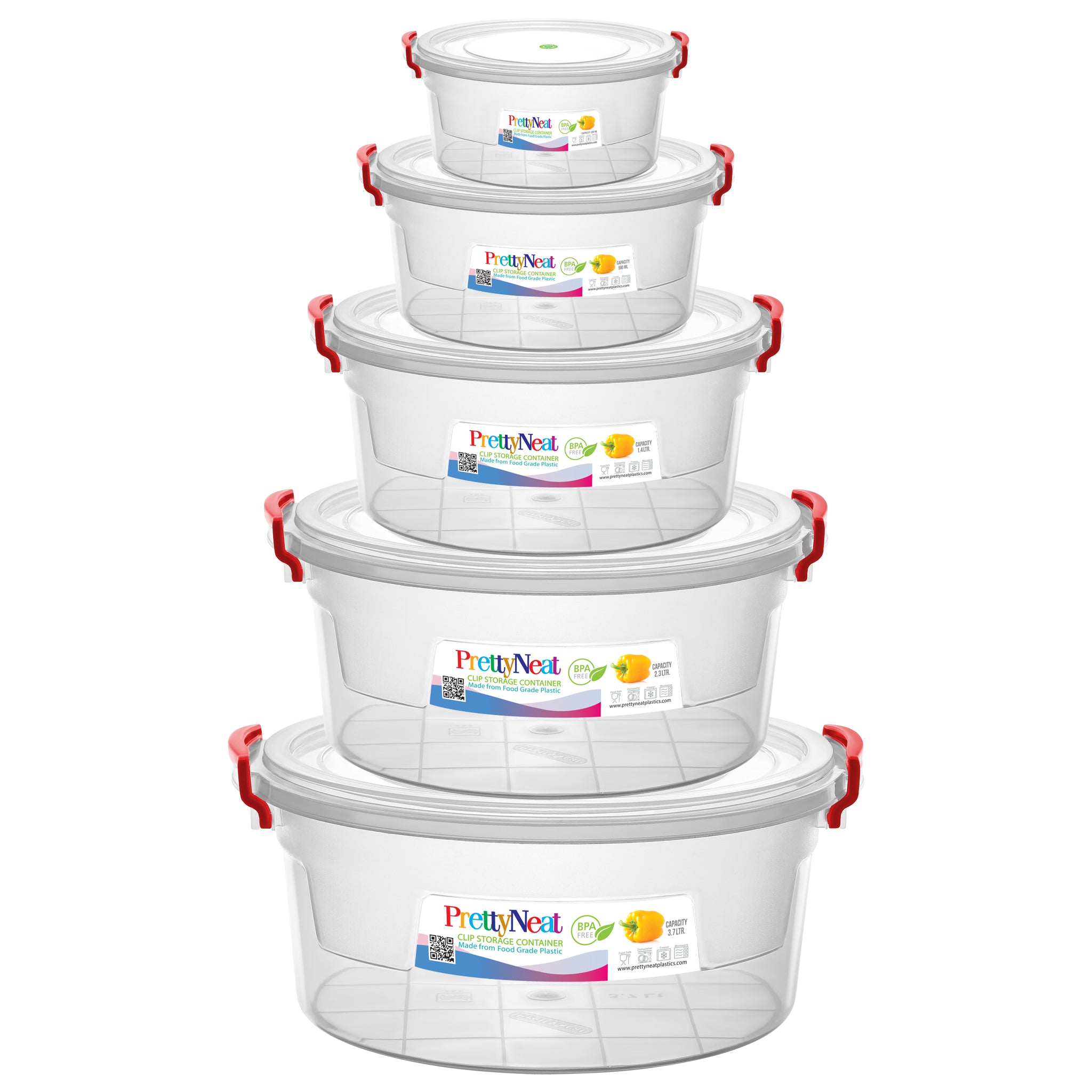 Clip Storage Container Bundles (3 pcs, 4 pcs and 5 pcs Set)