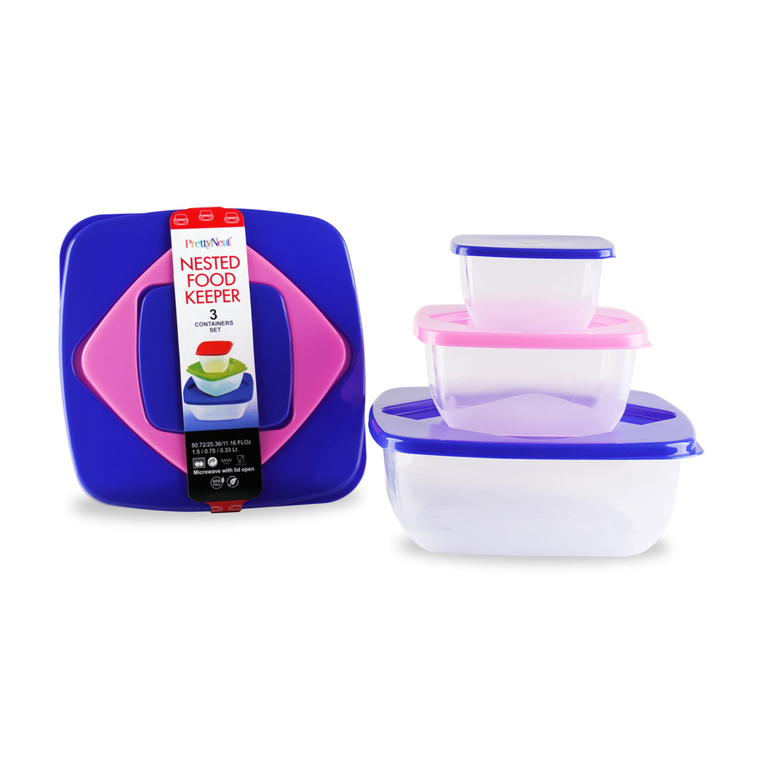 Nested Food Keeper - 3 Piece Set