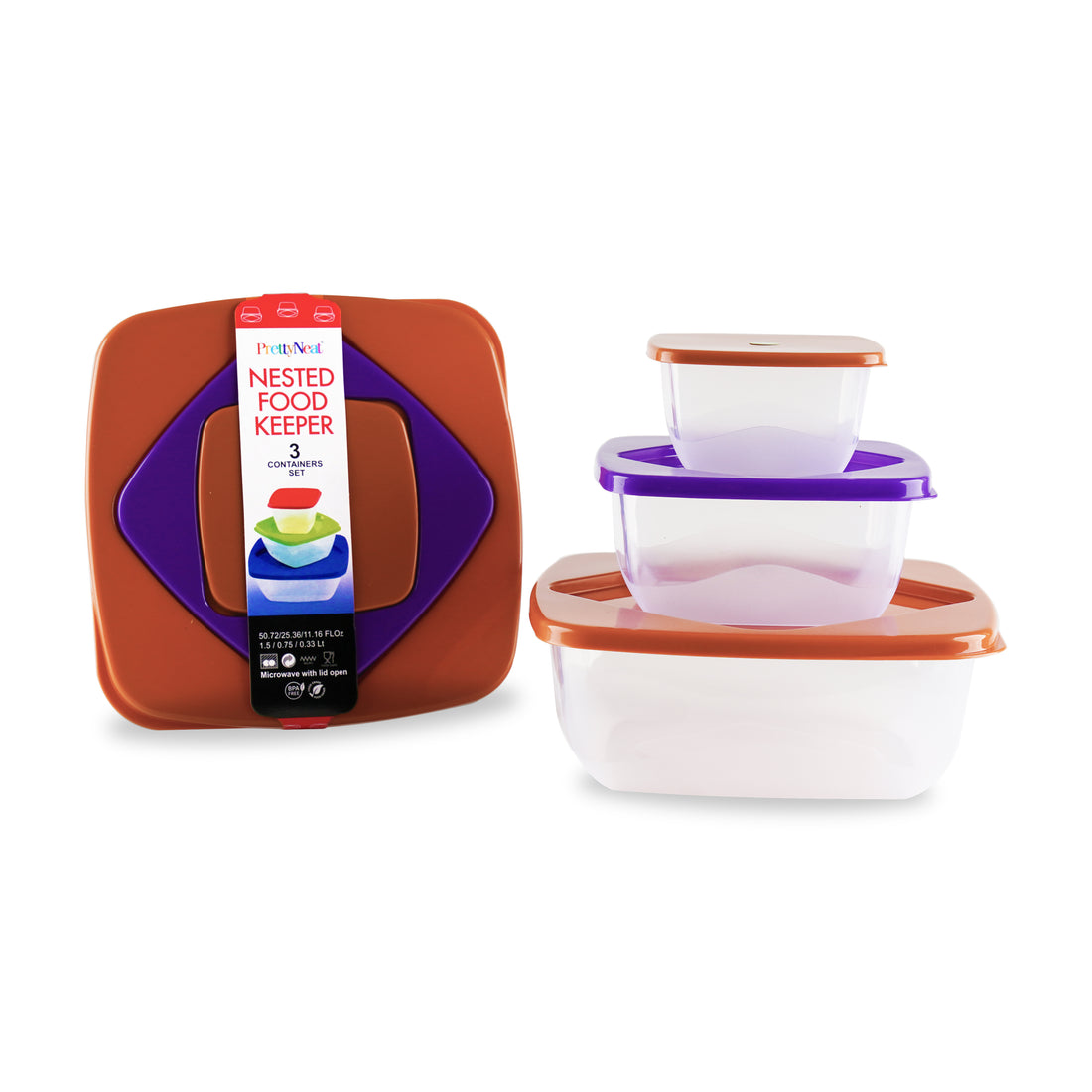 Nested Food Keeper - 3 Piece Set