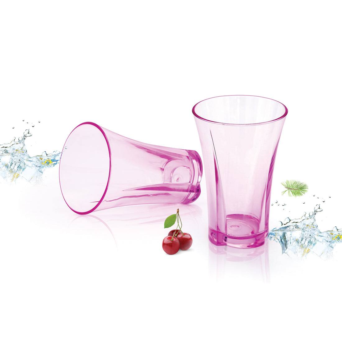 Flower Acrylic Glass (250 - 280 ml)