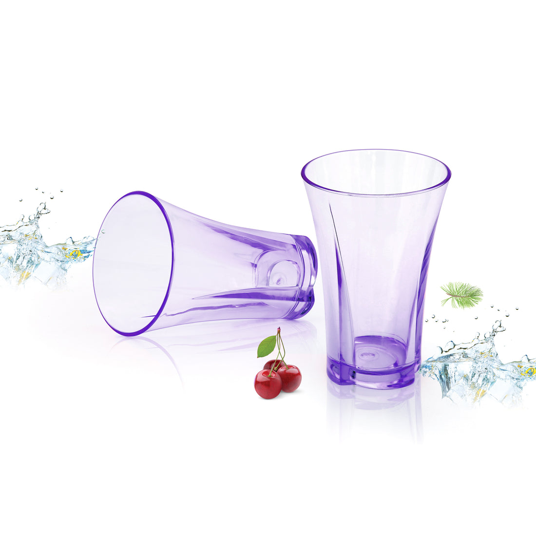 Flower Acrylic Glass (250 - 280 ml)