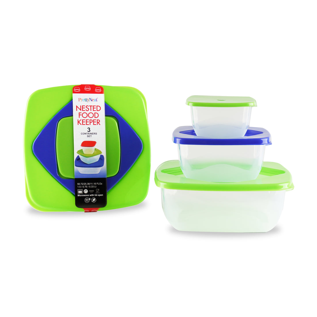 Nested Food Keeper - 3 Piece Set