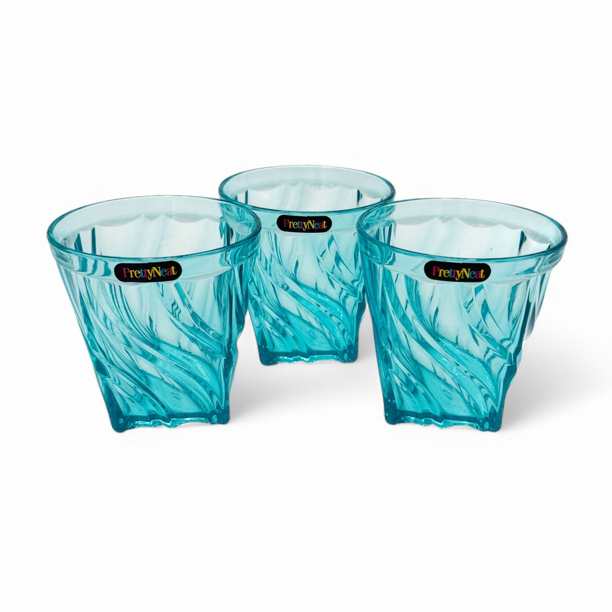 Swirl Crystal Glass - 400 ml - (Pack of 3)