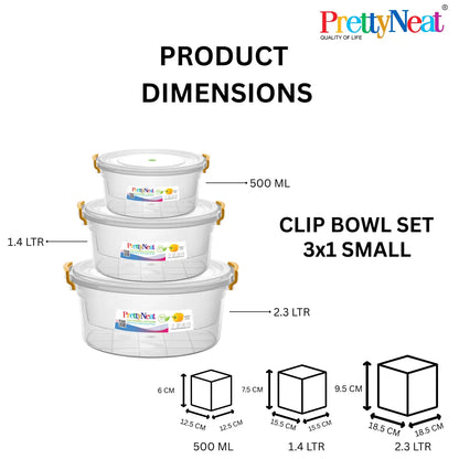 Clip Storage Container Bundles (3 pcs, 4 pcs and 5 pcs Set)