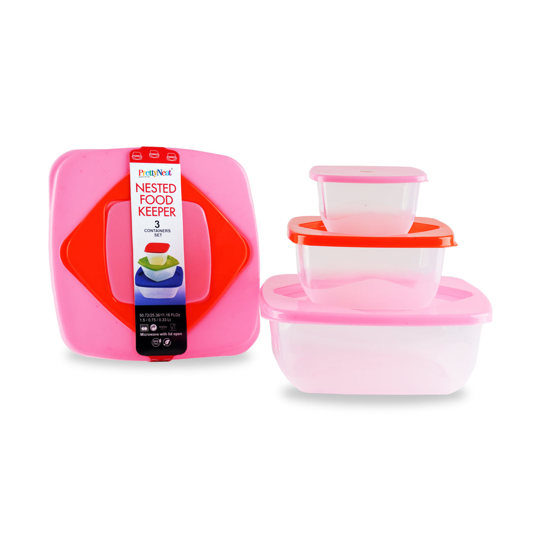 Nested Food Keeper - 3 Piece Set