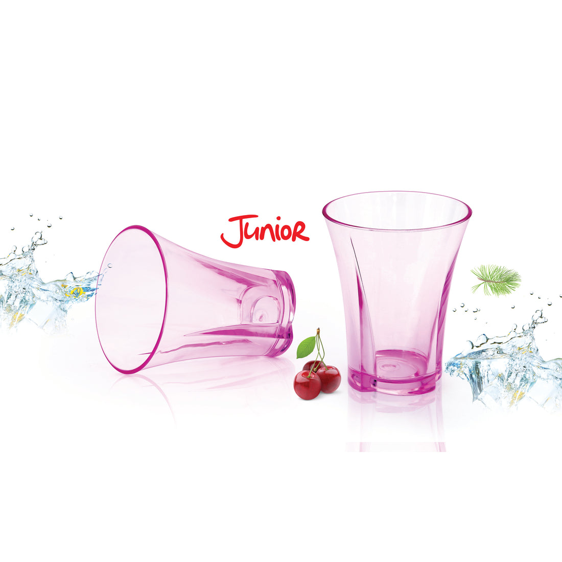 Flower Acrylic Glass (250 - 280 ml)