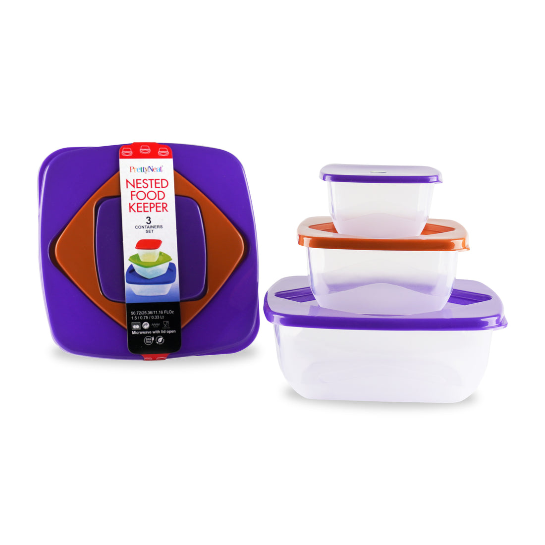 Nested Food Keeper - 3 Piece Set