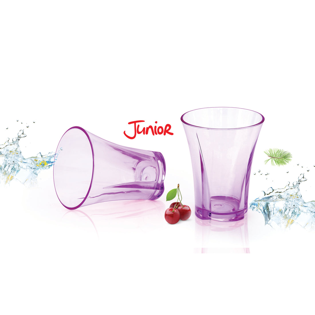 Flower Acrylic Glass (250 - 280 ml)