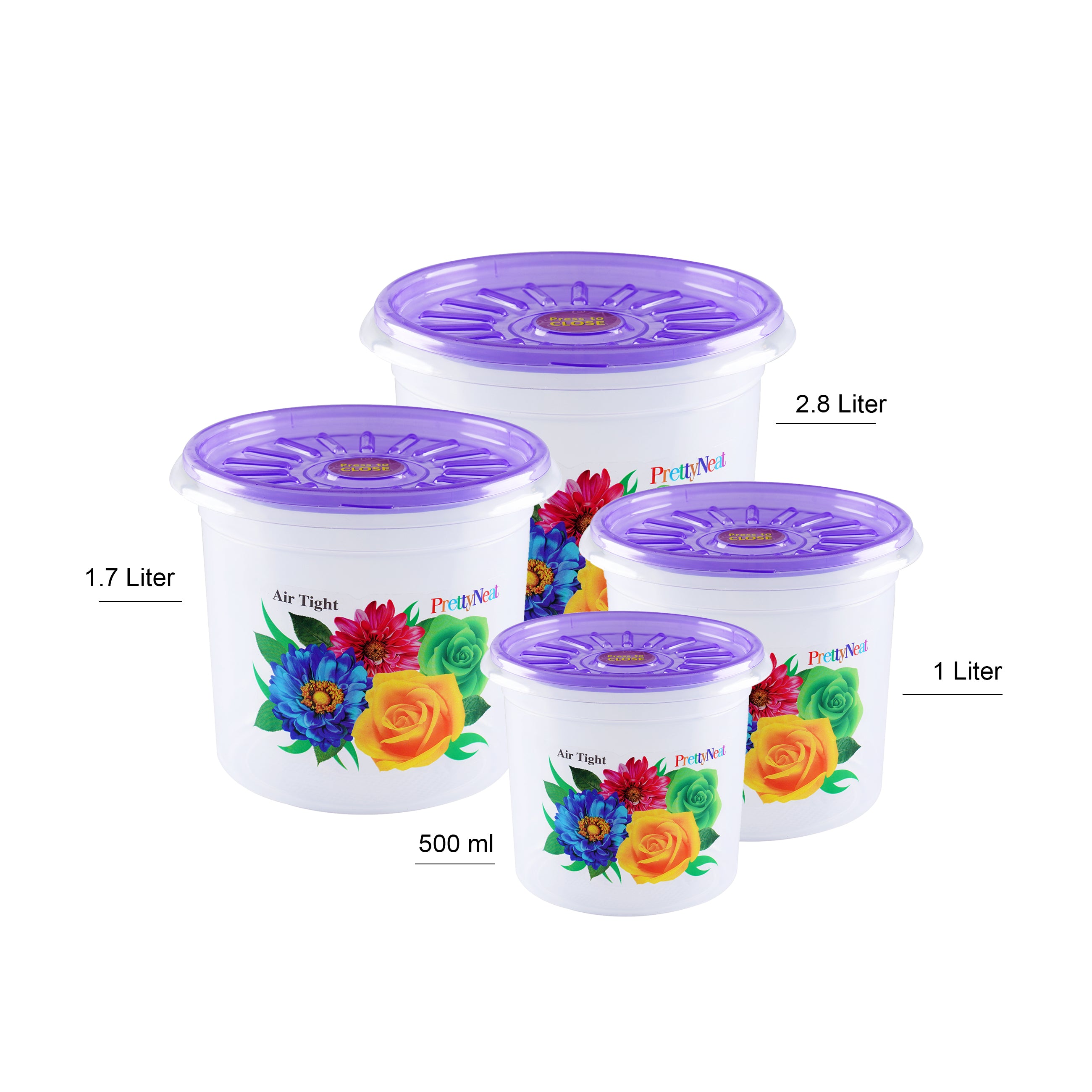 Round Airtight Storage Jars