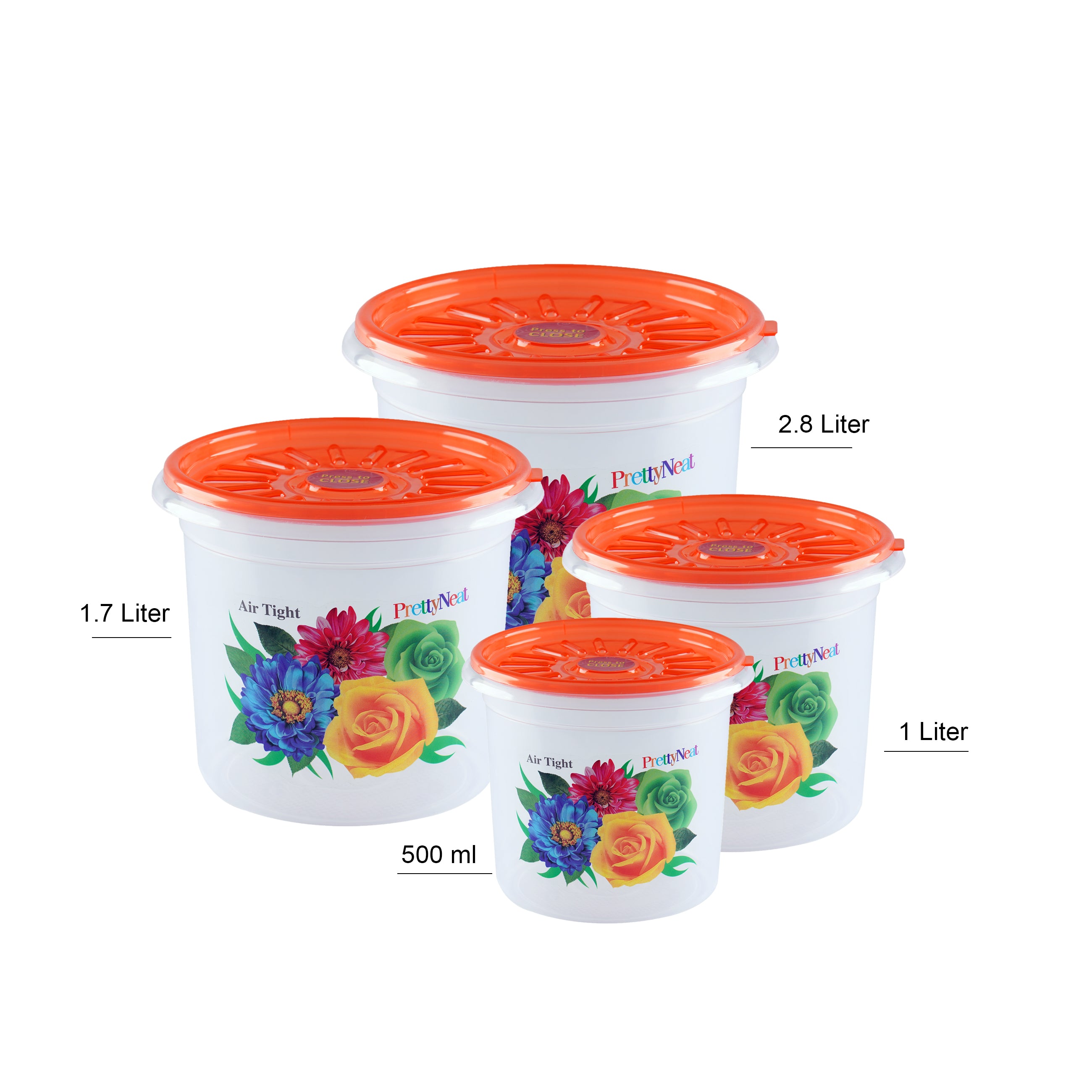 Round Airtight Storage Jars