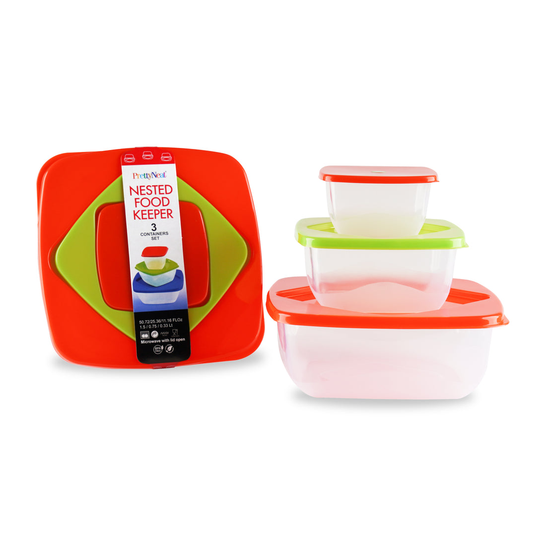 Nested Food Keeper - 3 Piece Set