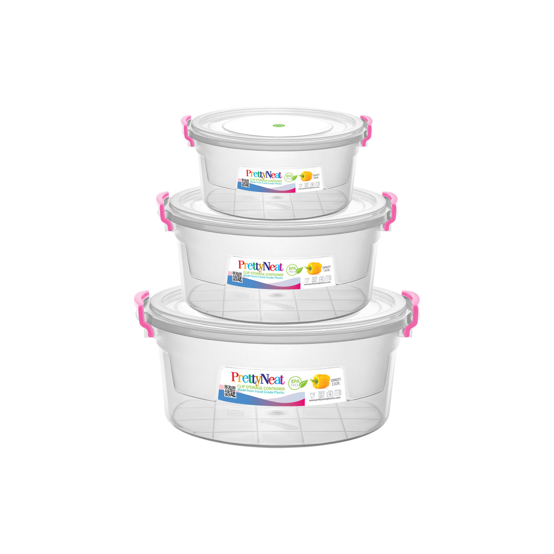 Clip Storage Container Bundles (3 pcs, 4 pcs and 5 pcs Set)