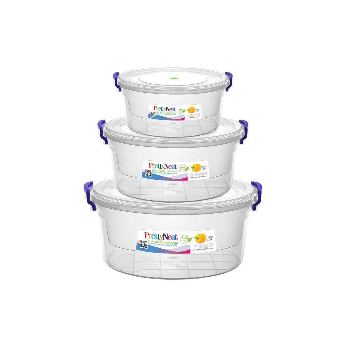 Clip Storage Container Bundles (3 pcs, 4 pcs and 5 pcs Set)
