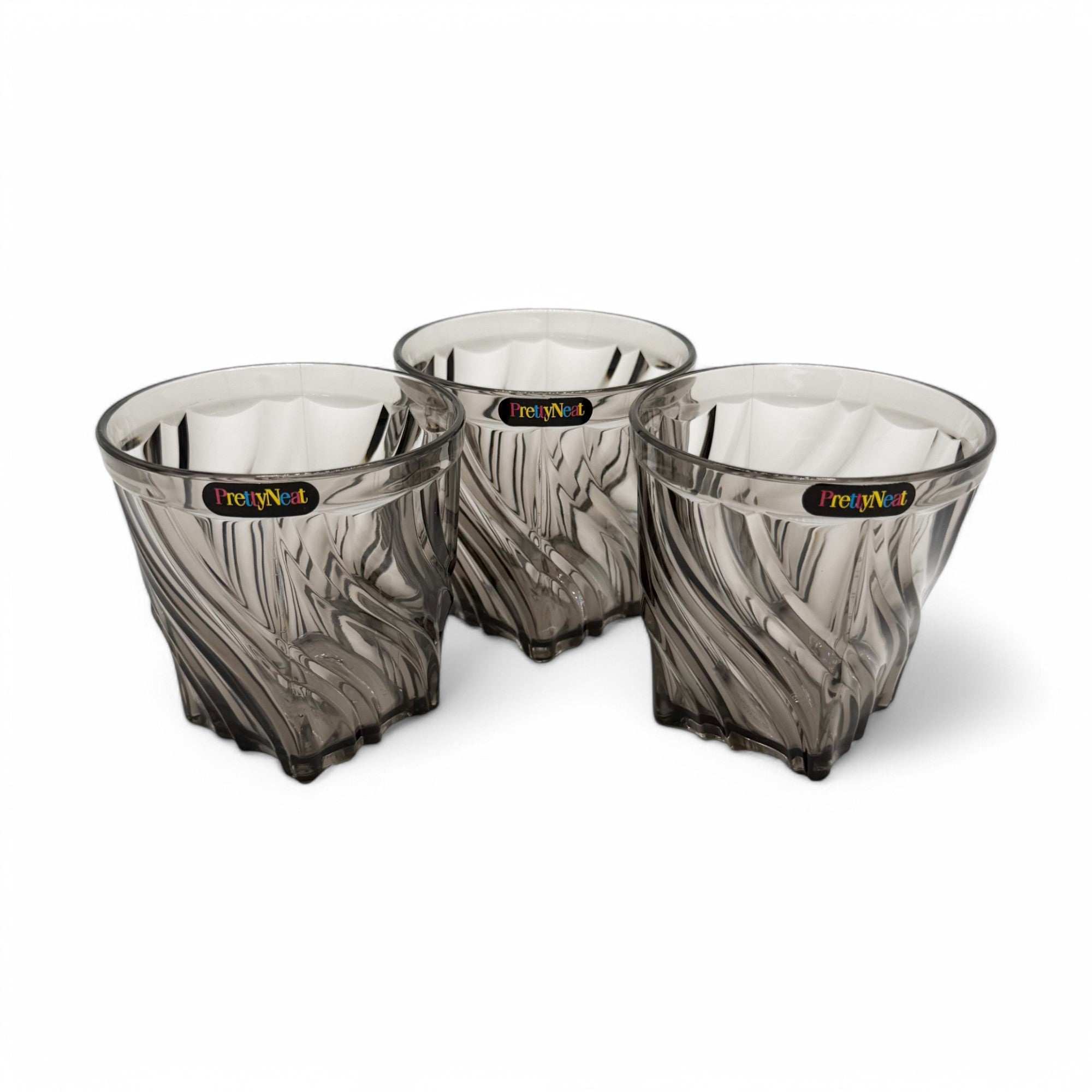 Swirl Crystal Glass - 400 ml - (Pack of 3)