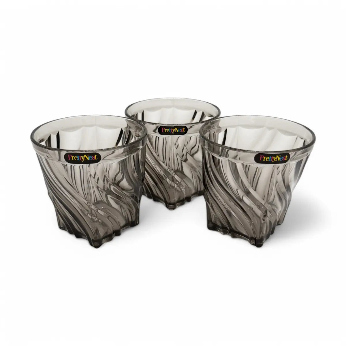 Swirl Crystal Glass - 400 ml - (Pack of 3)