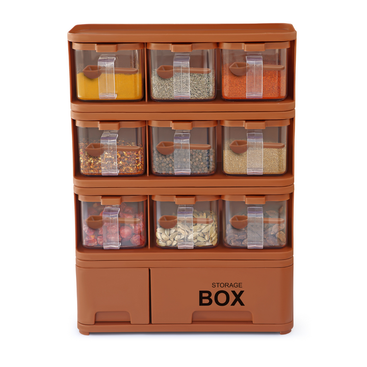 Storage Box Spice Rack 9x1