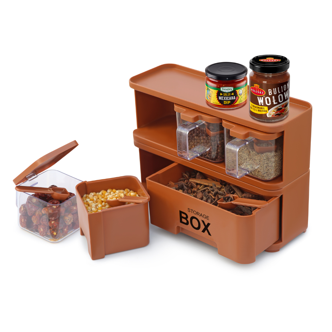 Storage Box Spice Rack 3x1