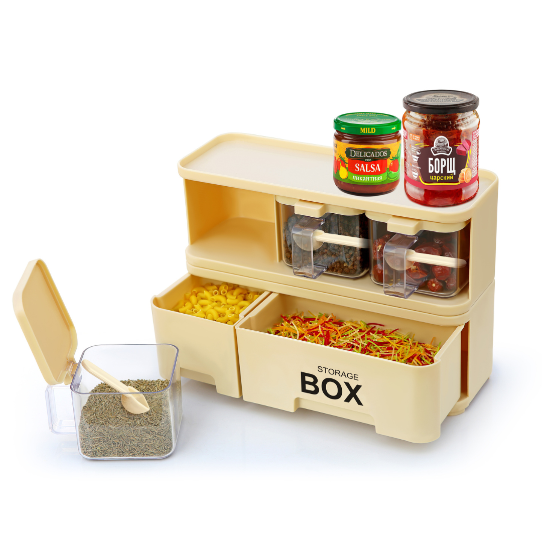 Storage Box Spice Rack 3x1