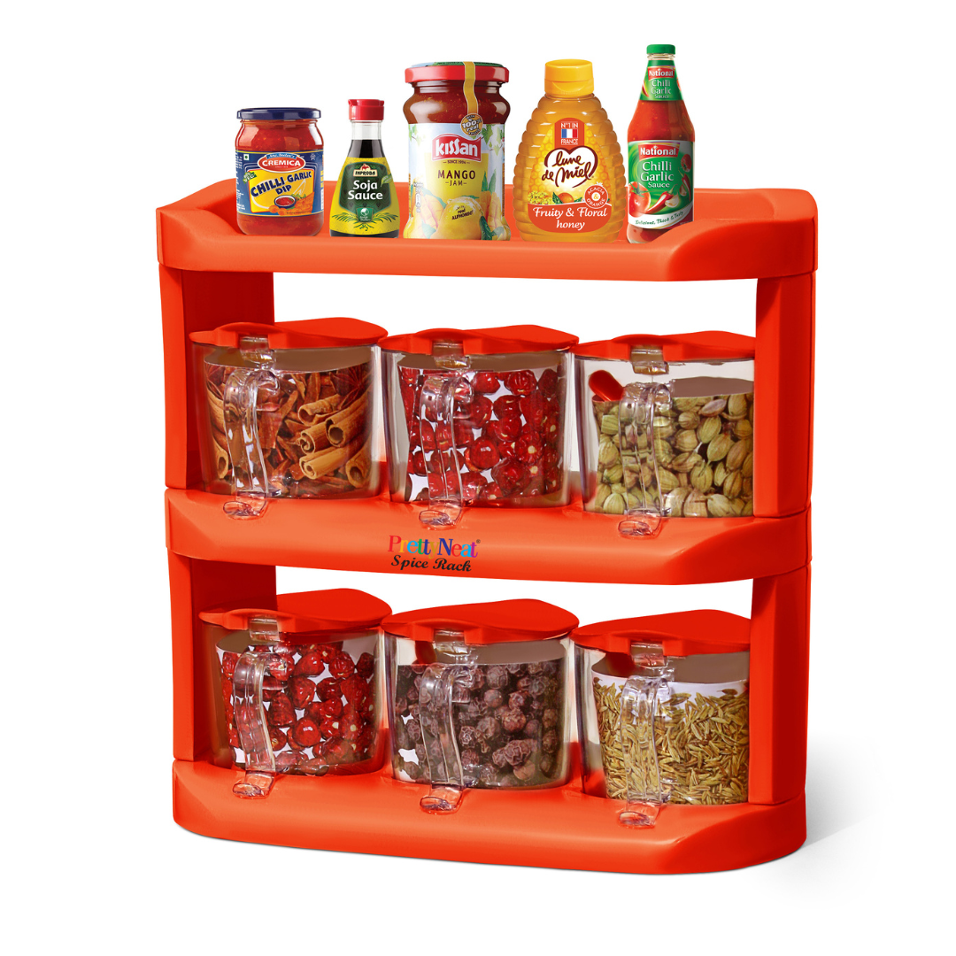 Spice Rack Plastics Kitchen Shelf PrettyNeat Plastics